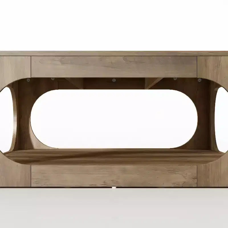 Tavolino quadrato moderno con ripiano aperto, 88 cm, grigio