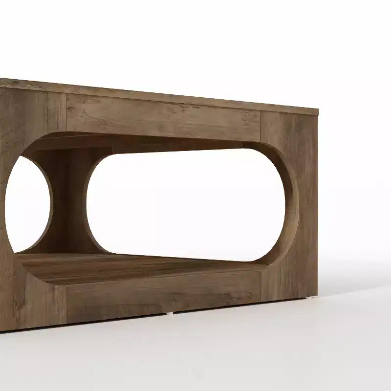 Tavolino quadrato moderno con ripiano aperto, 88 cm, grigio