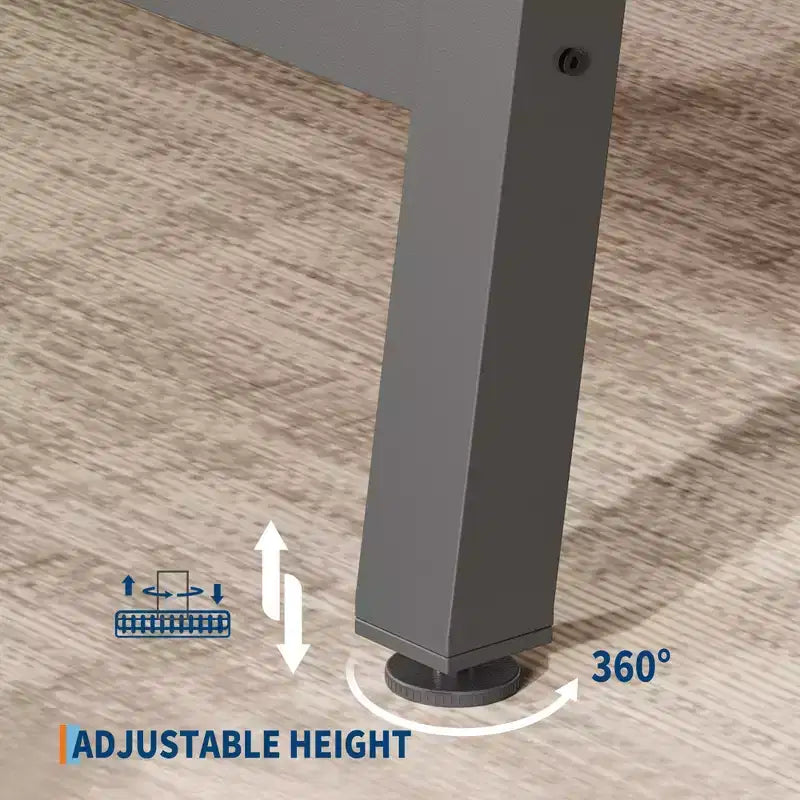 Tavolo da pranzo industriale da 70,87" per 6-8 persone, struttura in metallo, capacità di 136 kg, nero