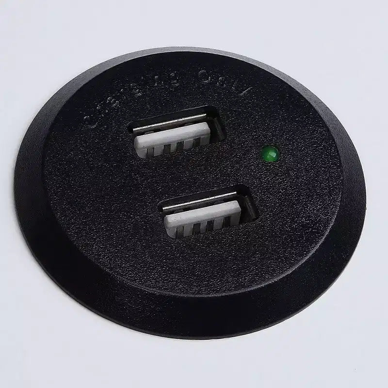 Tavolino Contemporaneo con Gambe a X, 1 Cassetto e Dock di Ricarica USB