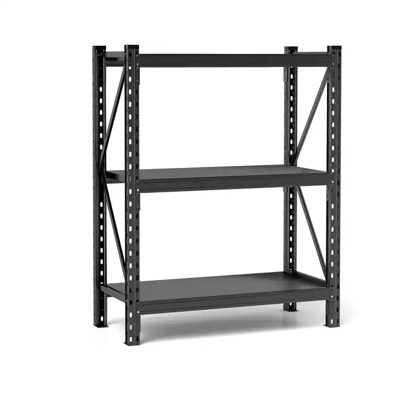 Scaffalatura in Acciaio a 3 Ripiani, Resistente, 160 cm, Capacità 3855 kg, Ripiani Regolabili