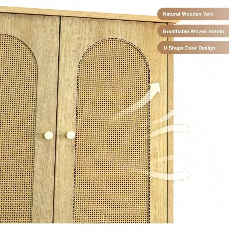 Mobiletto portaoggetti da bagno con ripiani regolabili in rattan da posizionare sopra il WC, alto e indipendente