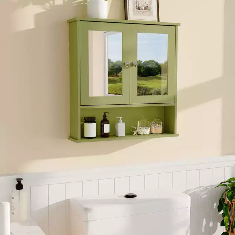 Pensile a 2 ripiani sopra il WC, impermeabile, bianco