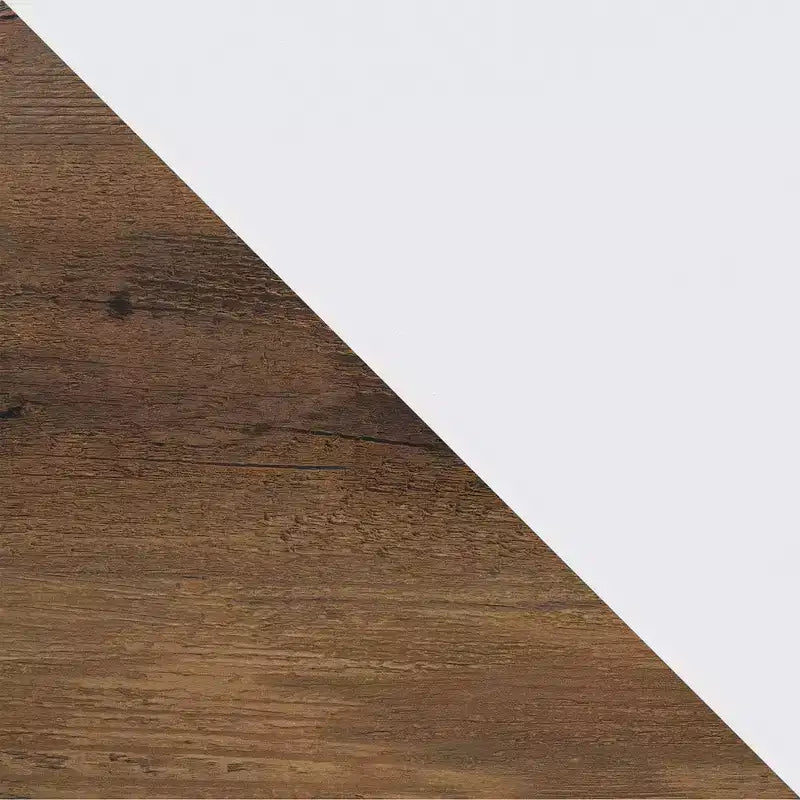 Credenza accentata in stile coloniale moderno con anta scorrevole a doghe e ripiani regolabili