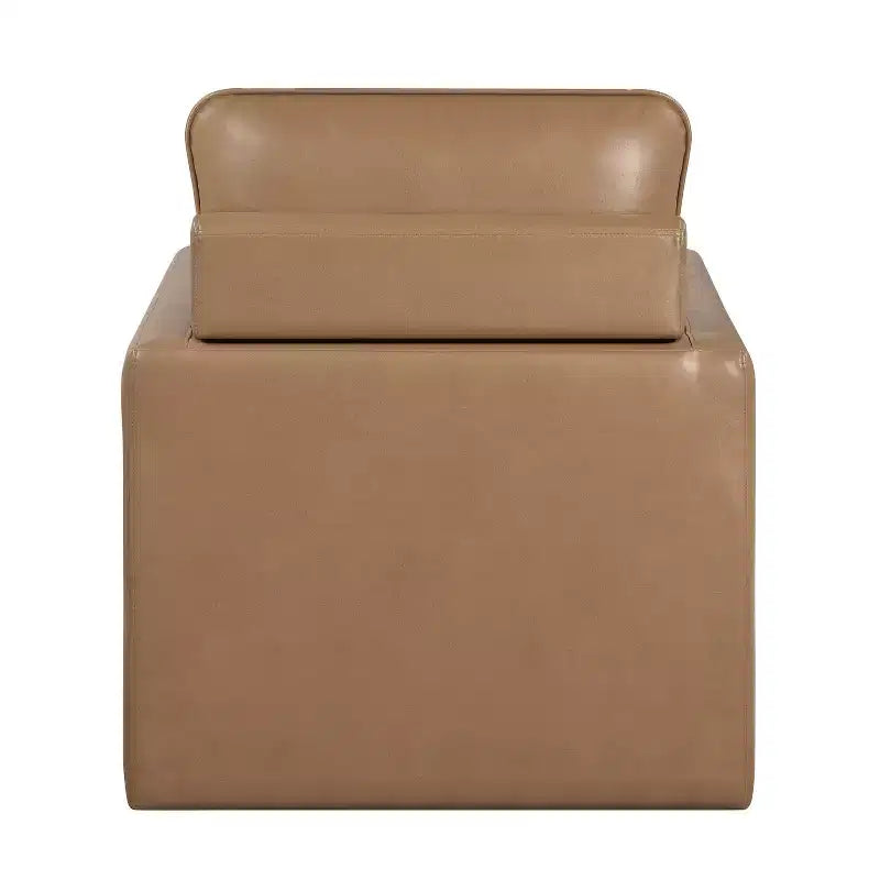 Poltrona girevole, rivestimento in similpelle, cuscino in schiuma, capacità 113 kg